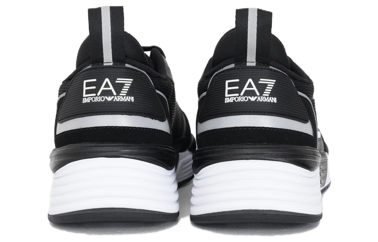 Purchase Emporio Armani Logo Patchwork Sneakers 'Hitam Putih' X8X070XK165N629