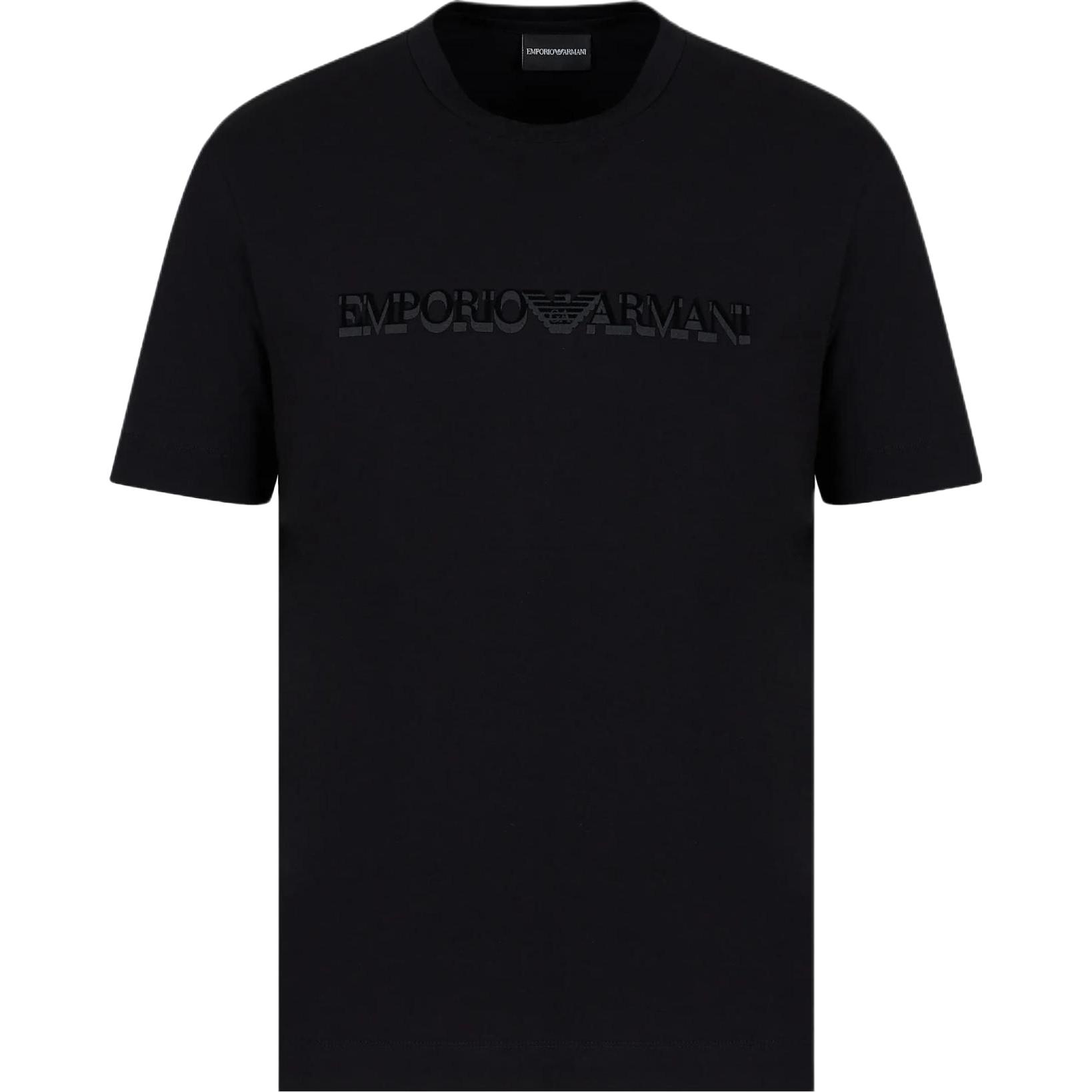 Emporio Armani Logo Print Casual Crew Neck Short Sleeve T-Shirt 6R1TB4-1JPZZ-00B0