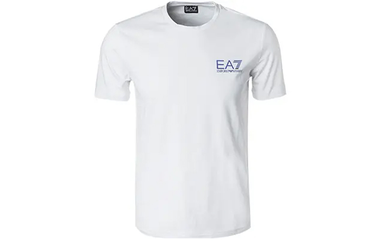 Lookbook Emporio Armani 男士白色印花Logo圓領T恤 3GPT08-PJ03Z-1100