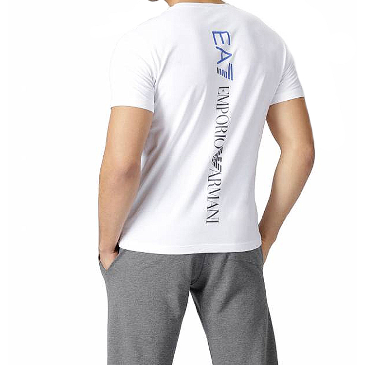 Sizing Emporio Armani 男士白色印花Logo圓領T恤 3GPT08-PJ03Z-1100