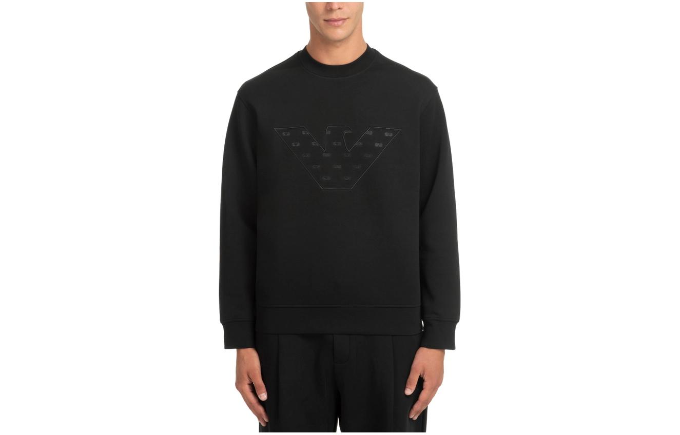 Emporio Armani Logo Print Crewneck Long Sleeve Sweatshirt Green () 6R1ME7-1JHSZ-0565