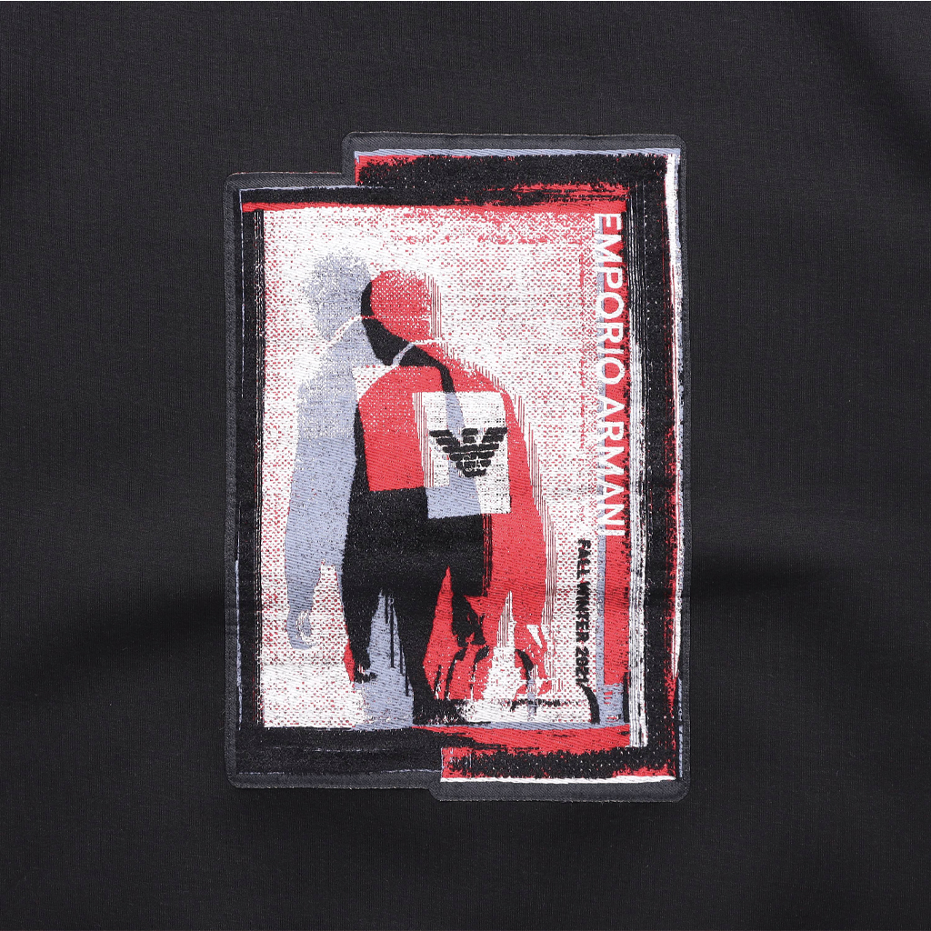 Emporio Armani Logo Print Crewneck Pullover Sweatshirt Black 6K1M96-1JUWZ-0055 圖 8