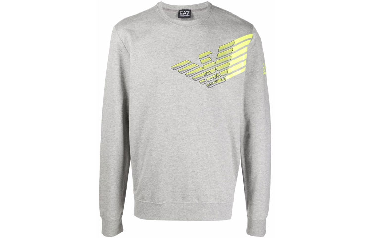 Emporio Armani Logo Print Grey Crewneck Sweatshirt 6KPM45-PJ05Z-3905 圖 2