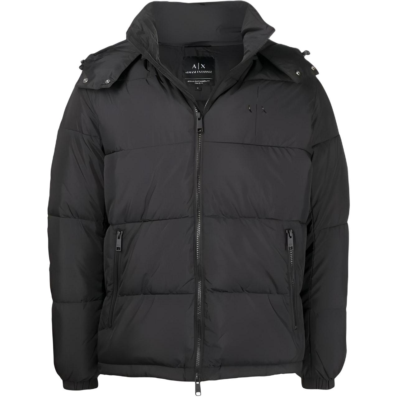 Emporio Armani Logo Print Hooded Jacket for Men 3LZB06ZNKRZ1200