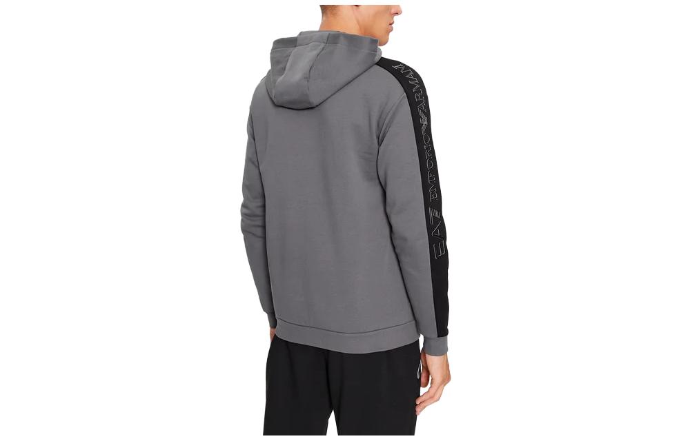 Emporio Armani Logo Print Hooded Zip Jacket Grey 6RPM31-PJ07Z-1977 圖 3
