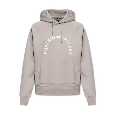 Emporio Armani Logo Print Hoodie 6R1ME9-1JWPZ-06F6