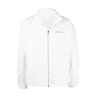 Emporio Armani Logo Print Lightweight White Jacket 3L1BC5-1NCGZ-0101