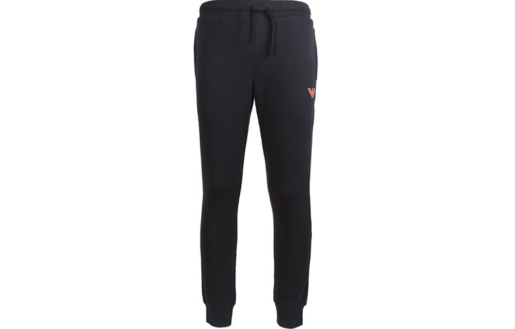 Order Emporio Armani Logo Print Mid-Rise Jogger Sweatpants Black 111690-8A571