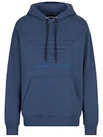 EMPORIO ARMANI Logo Print Navy Blue Hoodie Long-Sleeve 3R1M7Q-1JWEZ-0922 EMPORIO ARMANI Logo Print Navy Blue Hoodie Long-Sleeve 3R1M7Q-1JWEZ-0922