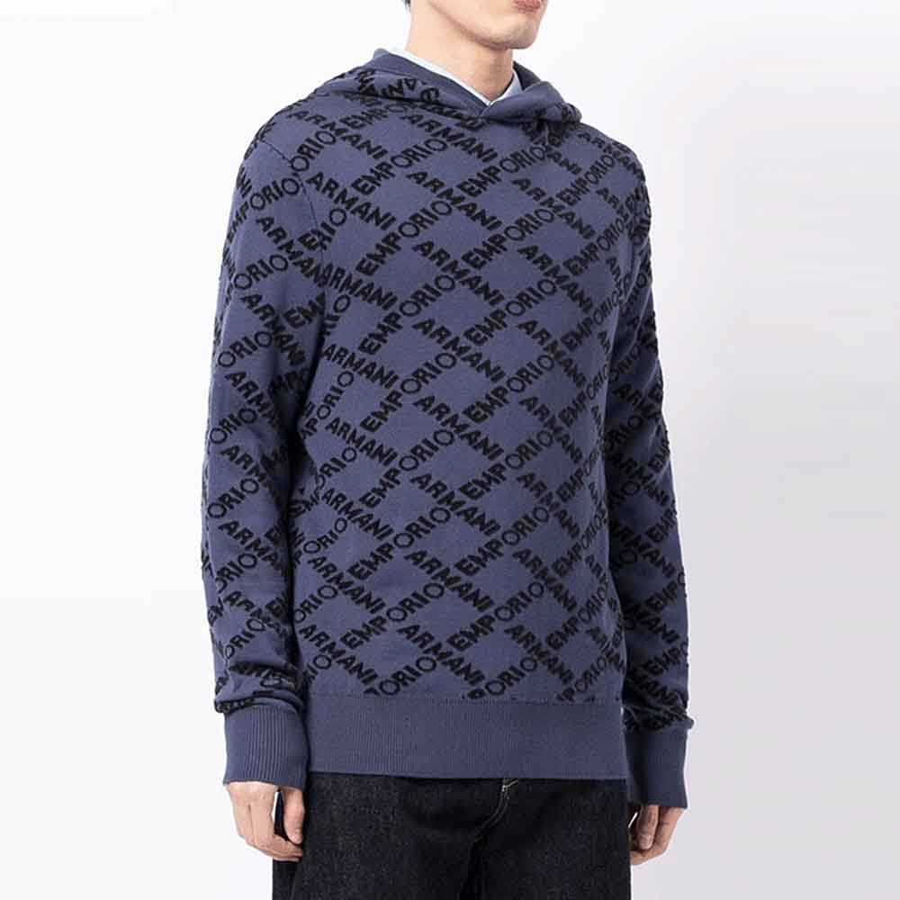 EMPORIO ARMANI Logo Print Pullover Hoodie Purple. 6K1MT9-1MD3Z-0931 圖 4