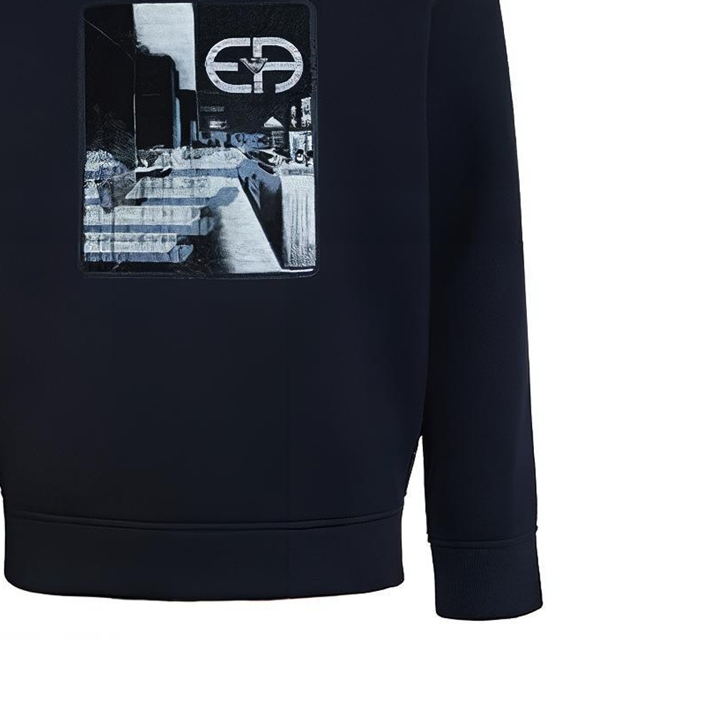 Emporio Armani Logo Print Pullover Sweatshirt - Dark Blue 6K1M96-1JUWZ-09D6 圖 7