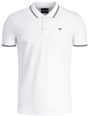 Emporio Armani Logo Print White Straight-Cut Short Sleeve Polo Shirt 8N1F30-1JPTZ-0100 Buy Emporio Armani Logo Print White Straight-Cut Short Sleeve Polo Shirt 8N1F30-1JPTZ-0100