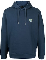 EMPORIO ARMANI Logo Pullover Hoodie Blue Long Sleeve Sweater. 6K1ML5-1JWXZ-0908 EMPORIO ARMANI Logo Pullover Hoodie Blue Long Sleeve Sweater. 6K1ML5-1JWXZ-0908