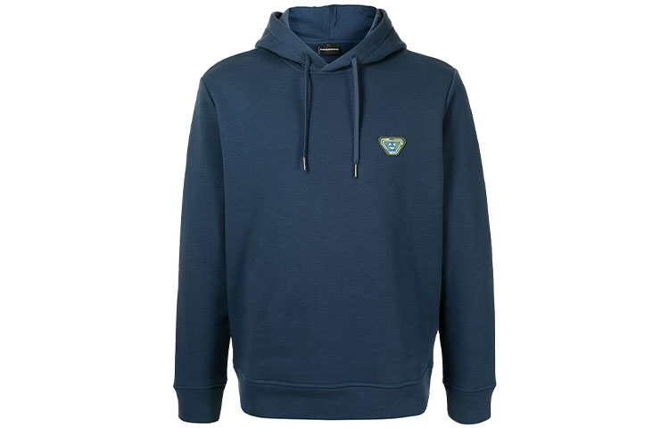 Order EMPORIO ARMANI Logo Pullover Hoodie Blue Long Sleeve Sweater. 6K1ML5-1JWXZ-0908