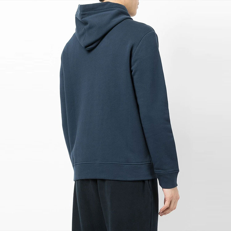 Purchase EMPORIO ARMANI Logo Pullover Hoodie Blue Long Sleeve Sweater. 6K1ML5-1JWXZ-0908