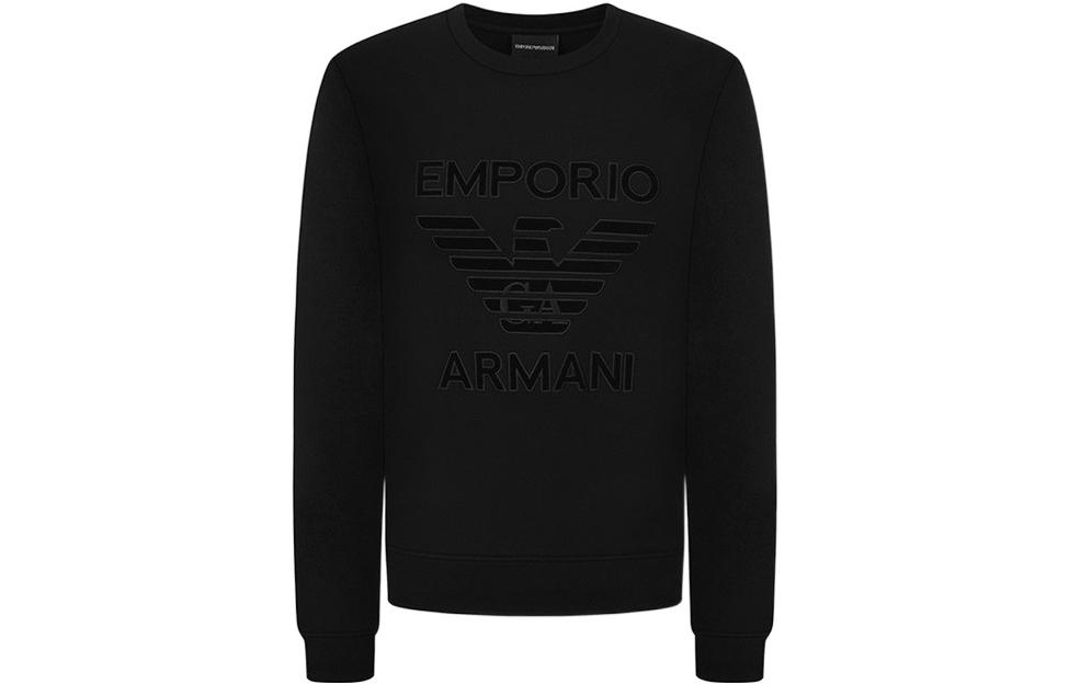Order 엠포리오 아르마니 로고 풀오버 스웨트셔츠 블랙 6K1M97-1JHSZ-0999