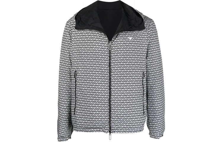 Emporio Armani Logo Reversible Jacket Black Outerwear 6K1B70-1NTPZ-F014