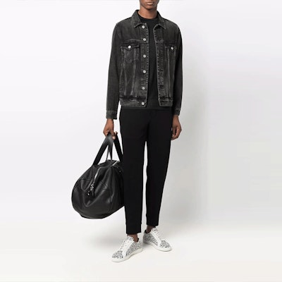 Emporio Armani Logo Slim Fit Knit Jogger Pants Black 6K1PA0-1JHSZ-0920 Lookbook Emporio Armani Logo Slim Fit Knit Jogger Pants Black 6K1PA0-1JHSZ-0920