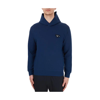 Emporio Armani Logo Smiley Patch Casual Hoodie Navy Blue () 6H1MR4-1JHSZ-0975