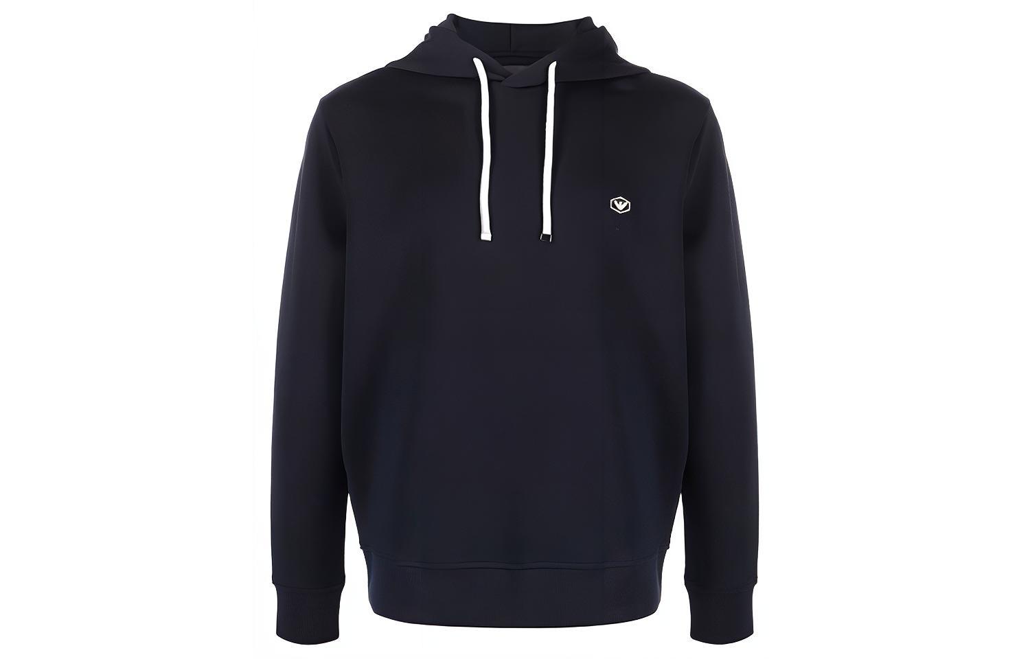 Emporio Armani Logo Solid Navy Blue Hoodie 8N1MD01-JHSZ-0920 圖 2