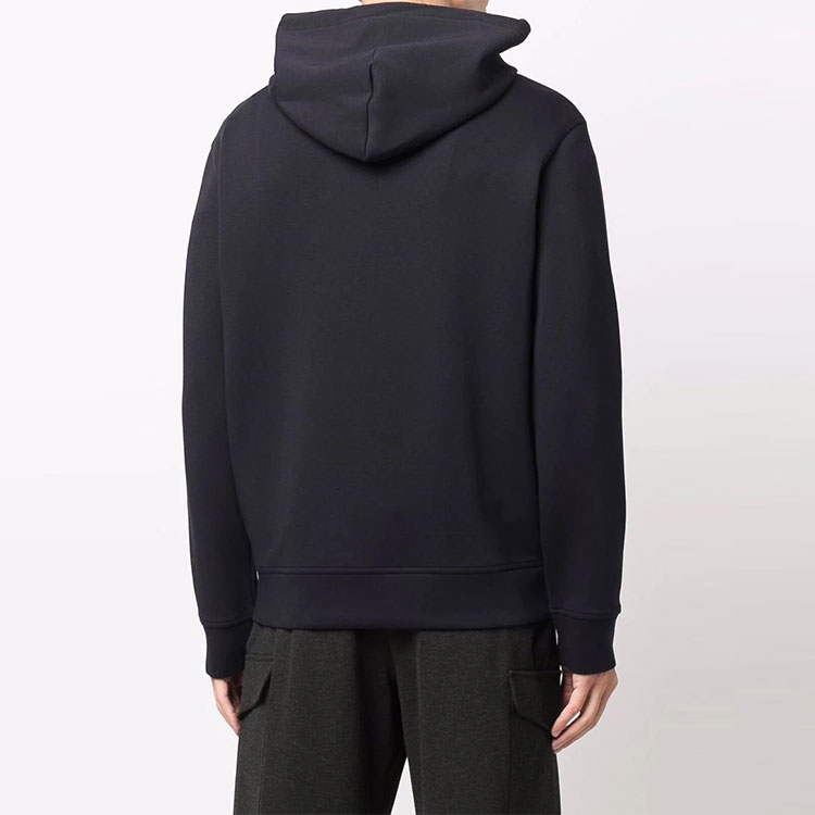 Emporio Armani Logo Solid Navy Blue Hoodie 8N1MD01-JHSZ-0920 圖 5