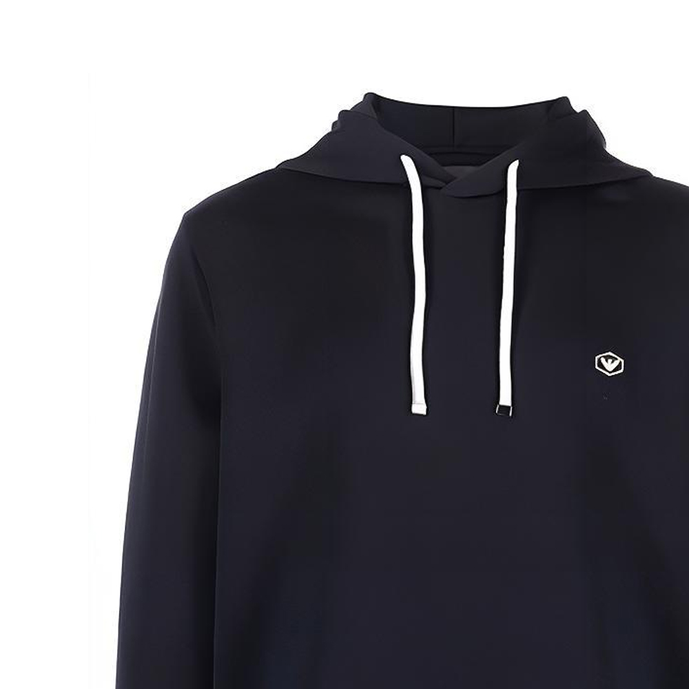 Emporio Armani Logo Solid Navy Blue Hoodie 8N1MD01-JHSZ-0920 圖 7