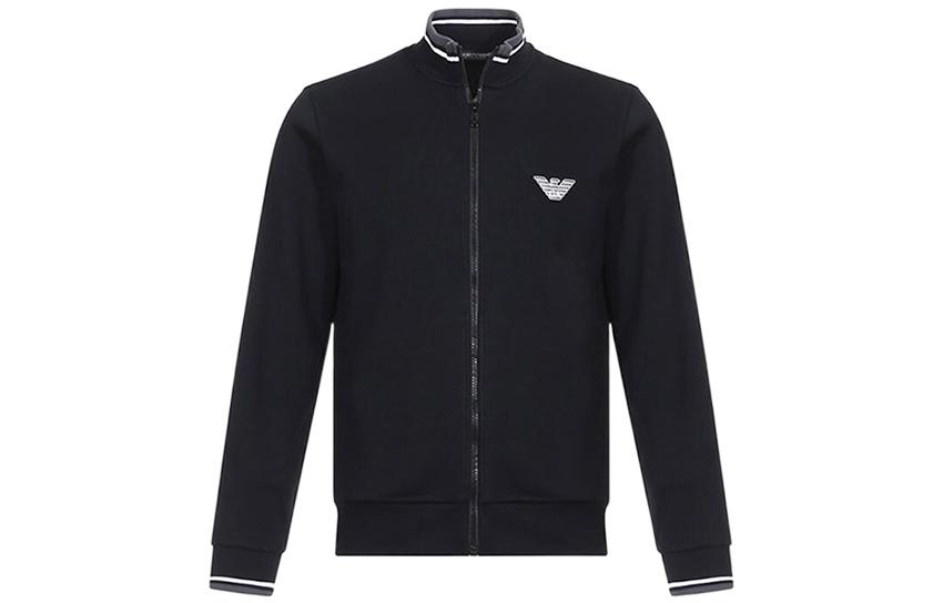 Emporio Armani Logo Zip-Up Jacket in Black 111532-9A571-00020