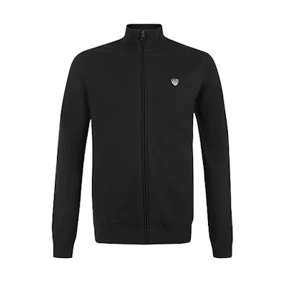 Emporio Armani Logo Zipper Casual Sports Jacket Black 8NPMB8-PJ05Z-01200