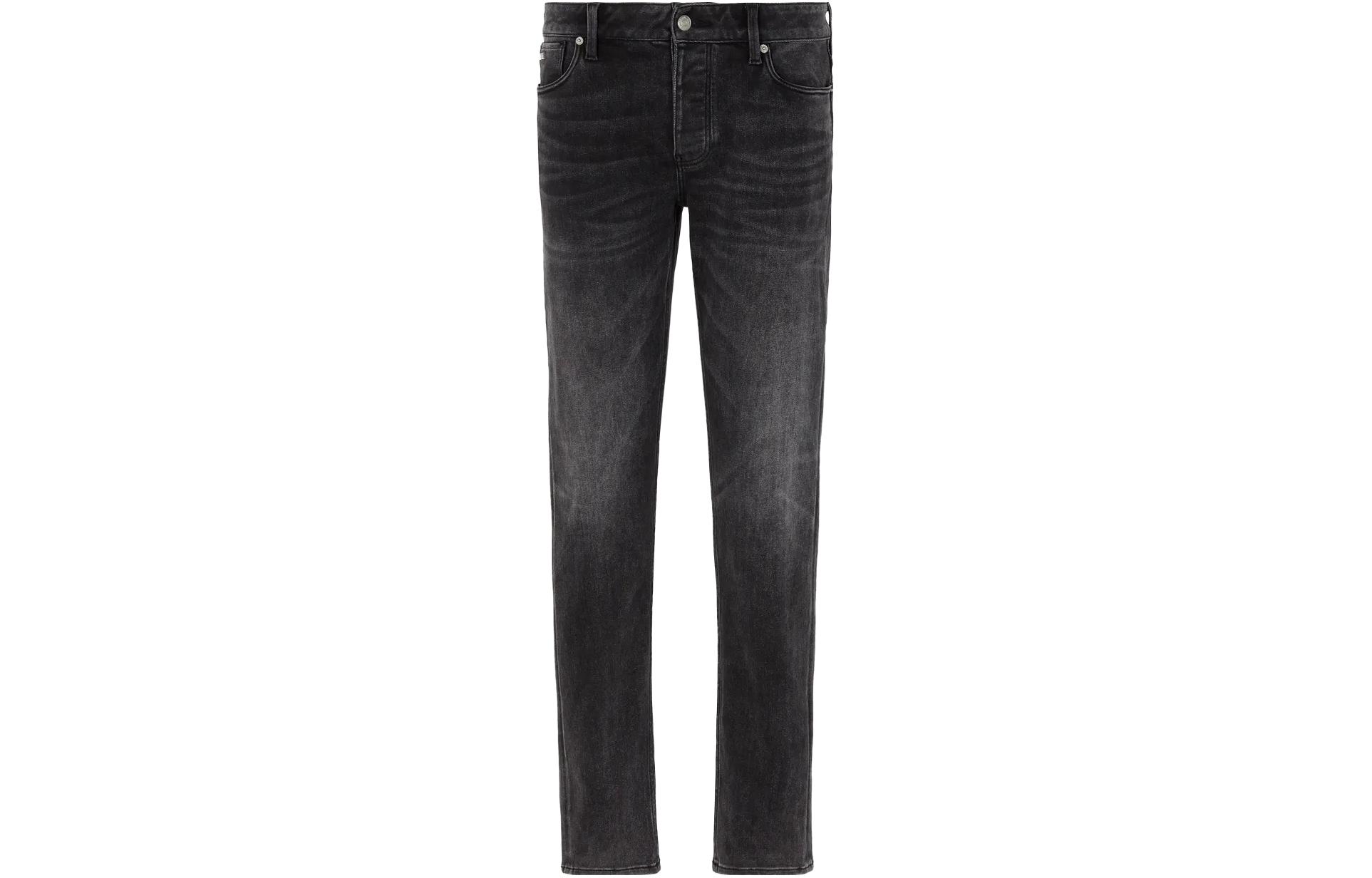 EMPORIO ARMANI Low-Rise Straight-Leg Casual Black Jeans for Men 6R1J16-1DQYZ-10006 圖 2