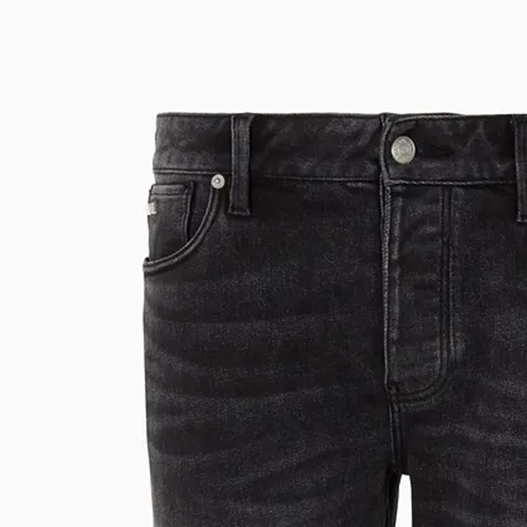 EMPORIO ARMANI Low-Rise Straight-Leg Casual Black Jeans for Men 6R1J16-1DQYZ-10006 圖 6
