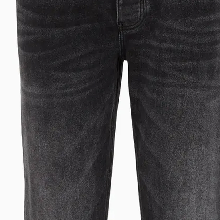 EMPORIO ARMANI Low-Rise Straight-Leg Casual Black Jeans for Men 6R1J16-1DQYZ-10006 圖 7