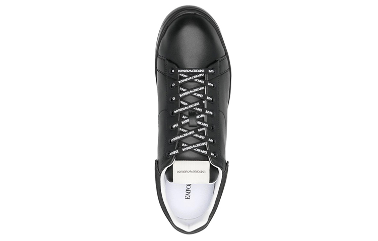 Emporio Armani Low-Top Leather 'Black Patchwork' 圖 4