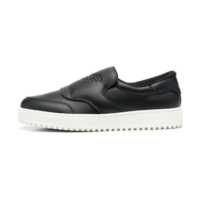 Emporio Armani Low-Top Sneaker 'Black Calfskin'