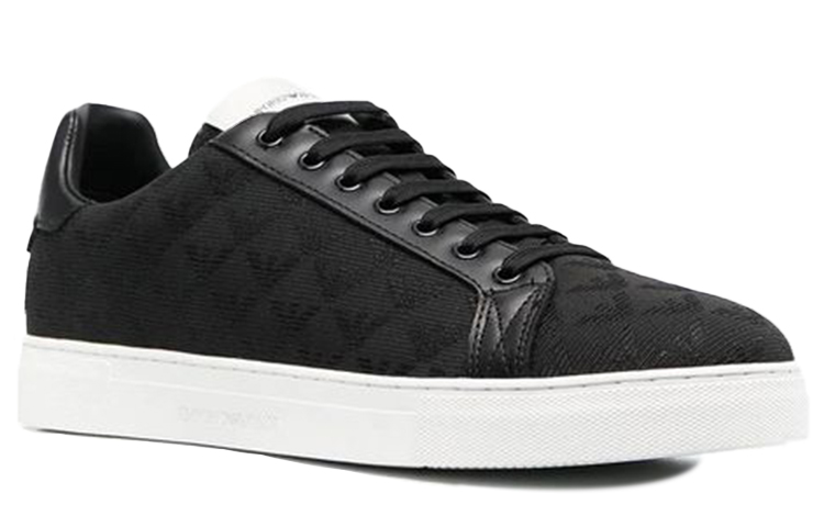 Lookbook Emporio Armani Sepatu Low-Top 'Mode Hitam' X4X316XM741K001