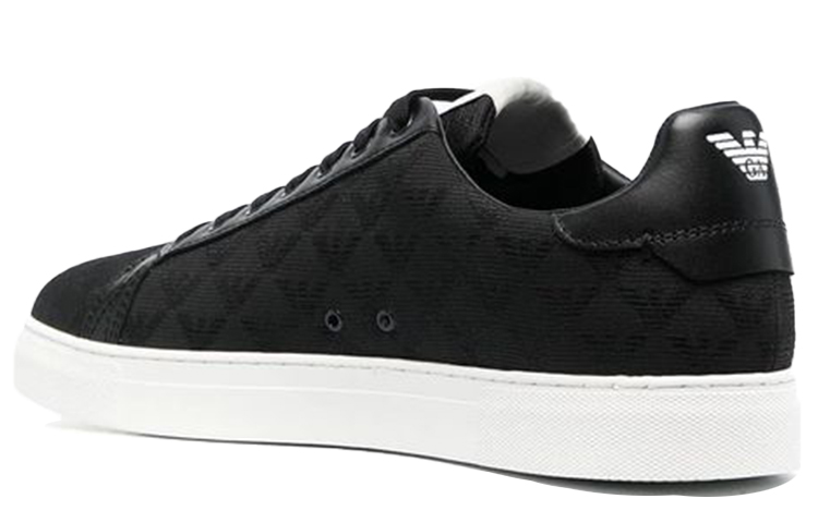 Shop Emporio Armani Sepatu Low-Top 'Mode Hitam' X4X316XM741K001