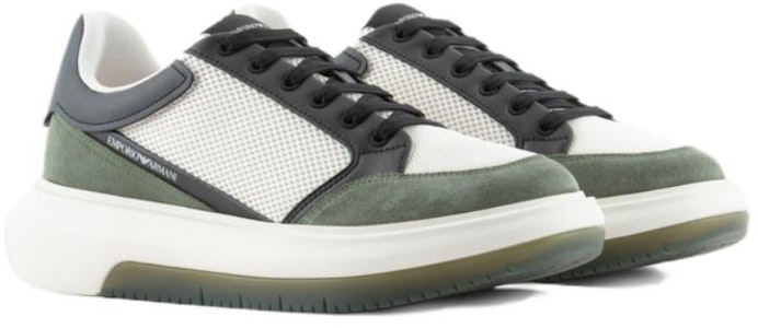 エンポリオアルマーニ ローカットスニーカー 白/緑 X4X633XN885T095 Lookbook エンポリオアルマーニ ローカットスニーカー 白/緑 X4X633XN885T095