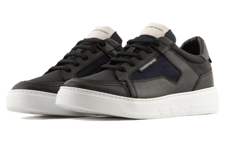 Emporio Armani Low-Top Sneakers 'Black' 圖 2