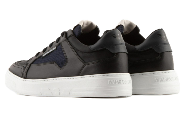 Emporio Armani Low-Top Sneakers 'Black' 圖 3