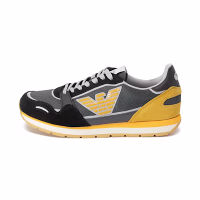 Emporio Armani Low 'Black Duck Green Patchwork'