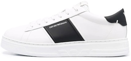Emporio Armani Low 'Logo Stripe Black White' X4X570XN010Q908 Emporio Armani Low 'Logo Stripe Black White' X4X570XN010Q908