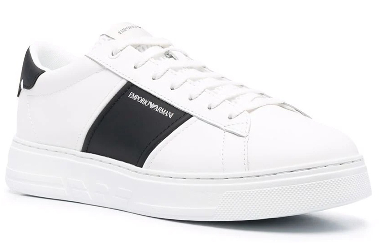 Order Emporio Armani Rendah 'Logo Garis Hitam Putih' X4X570XN010Q908