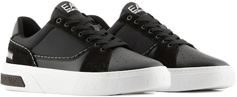 EMPORIO ARMANI阿瑪尼 牛剖層移膜革 圓頭舒適 低幫 板鞋 男款 黑色 Shop EMPORIO ARMANI阿瑪尼 牛剖層移膜革 圓頭舒適 低幫 板鞋 男款 黑色