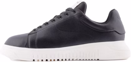 Emporio Armani Low Top Lace-Up Sneakers 'Black Leather' X4X264XF532100002 Emporio Armani Low Top Lace-Up Sneakers 'Black Leather' X4X264XF532100002