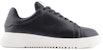 Sneakers Rendah Emporio Armani 'Kulit Hitam' Lelaki Perempuan X4X264XF532100002