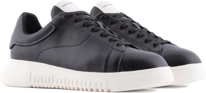 Zapatillas Bajas Emporio Armani de Piel Negra con Cordones X4X264XF532100002 Lookbook Zapatillas Bajas Emporio Armani de Piel Negra con Cordones X4X264XF532100002