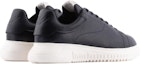 Shop Sneakers Rendah Emporio Armani 'Kulit Hitam' Lelaki Perempuan X4X264XF532100002