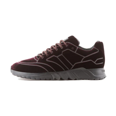 Emporio Armani Low Top Sneaker 'Deep Red'