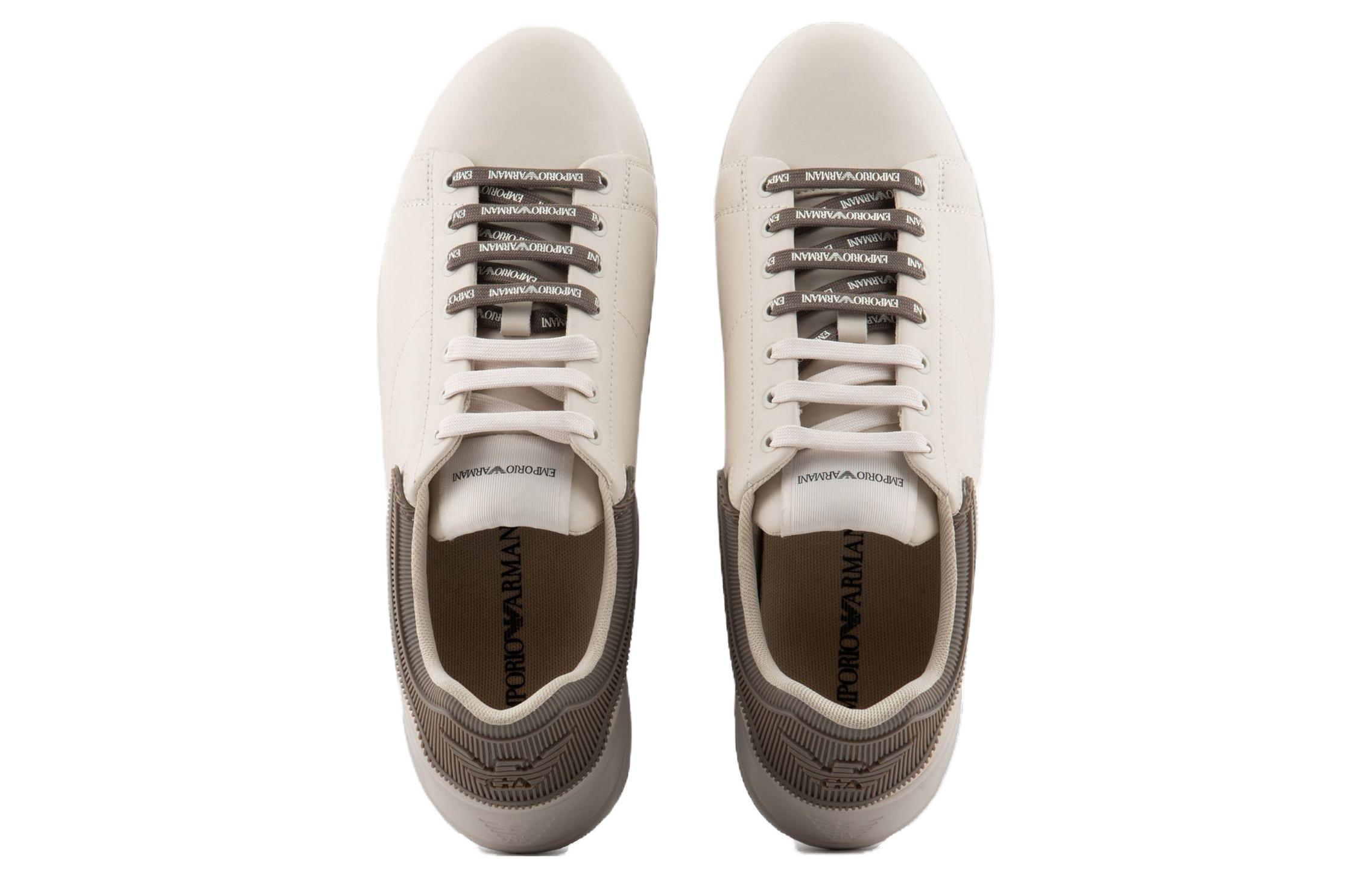Emporio Armani Low-Top Sneaker 'Light Brown Leather' 圖 3