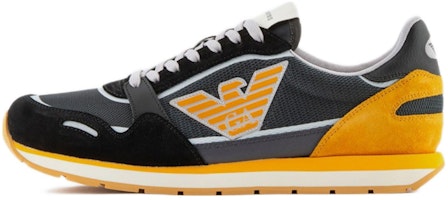Emporio Armani Low Top Sneakers 'Black Yellow' X4X537XN7301S434 Emporio Armani Low Top Sneakers 'Black Yellow' X4X537XN7301S434