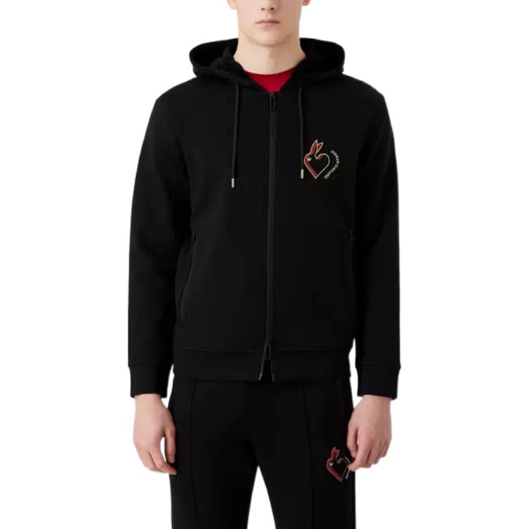 EMPORIO ARMANI Lunar New Year Rabbit Hoodie  Black 3R1MBK-1JHSZ-0999 圖 5